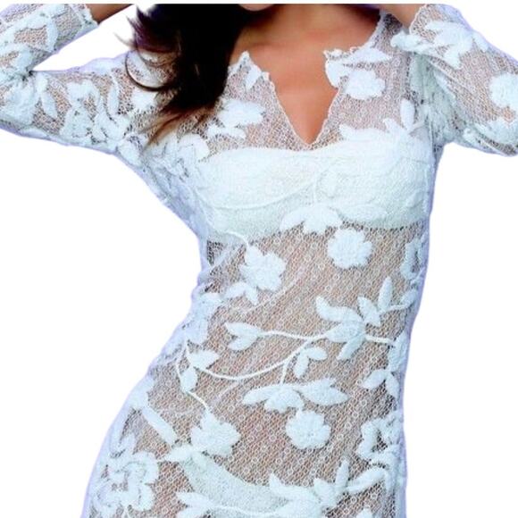 Flavia Padovan Seawear Line Black Lace Tunic 2/Medium - Picture 14 of 14